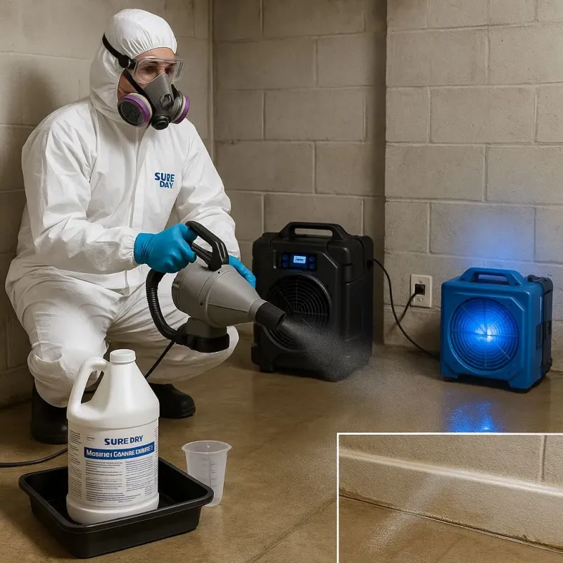 Sanitization and Odor Removal process in Bastrop, TX
